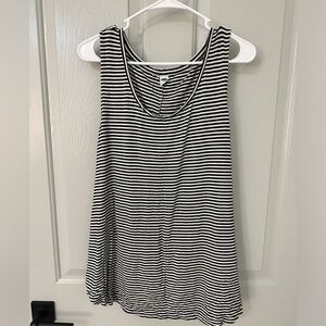 Old Navy Black & White Stripe Tank